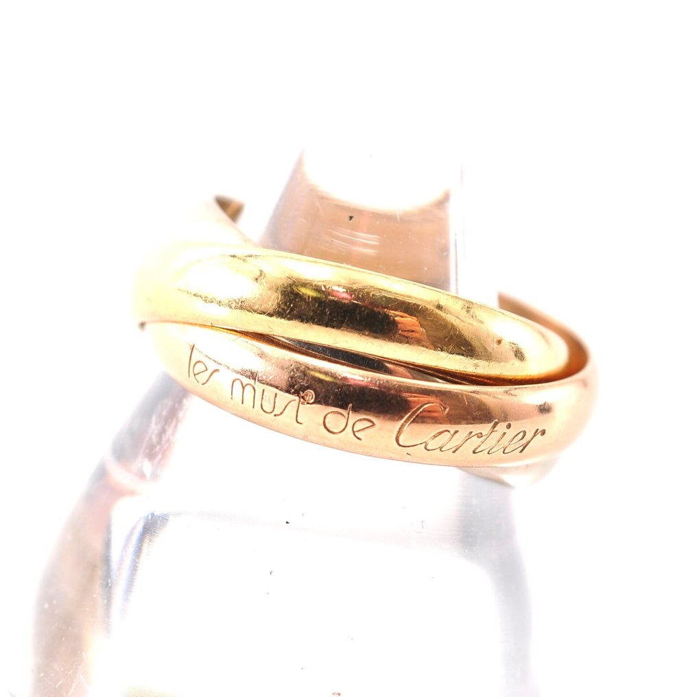 Cartier - 戒指 - Trinity - 18K包金 玫瑰金, 白金, 黄金 #1.0
