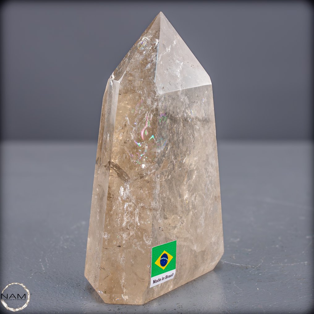 天然 AAA+++ 透明烟水晶 Crystal-Obelisk- 412.99 g #1.0