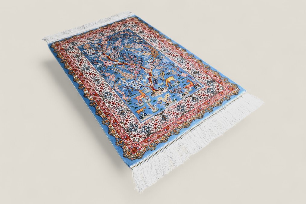 Εντυπωτικό δέντρο της ζωής από μετάξι - Χαλί - 90 cm - 60 cm - αχρησιμοποίητη κατάσταση #1.0