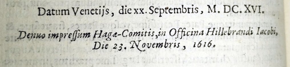 Marcus-Antonius de Dominis - Suae profectionis consilium exponit - 1616 #4.3