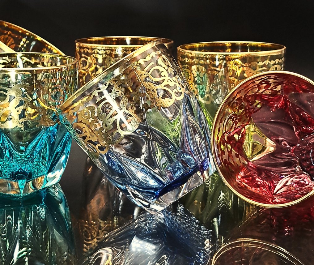 Artemisia - Drinking set (6) - Royal - Crystal, gold 24kt #2.1