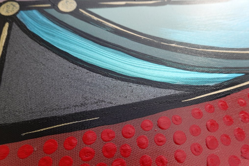 Ksavera - Cubism A1422 - abstract painting on XXL canvas #3.2