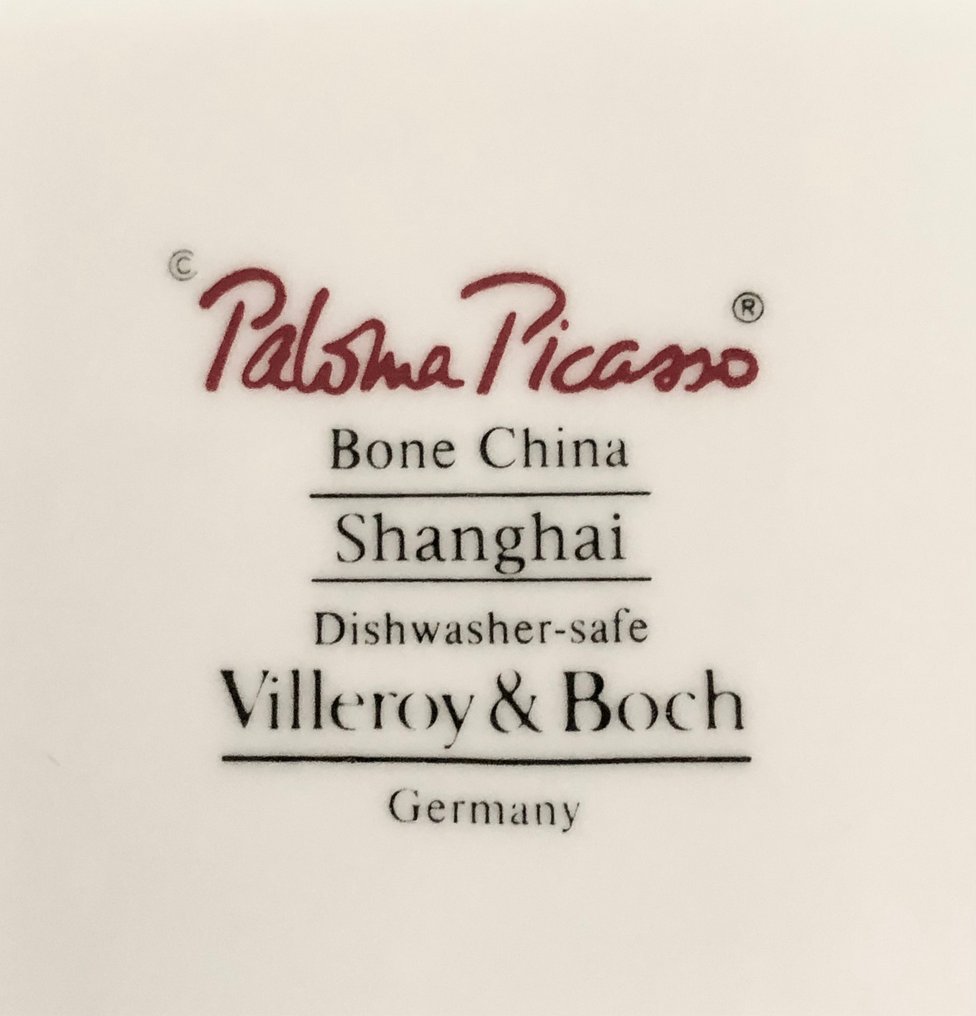 PALOMA PICASSO - No Reserve Price - Ashtray - A gorgeous “Shanghai” vide poche or ashtray, designed by Paloma PICASSO, and made by Villeroy & - Porcelain #4.3