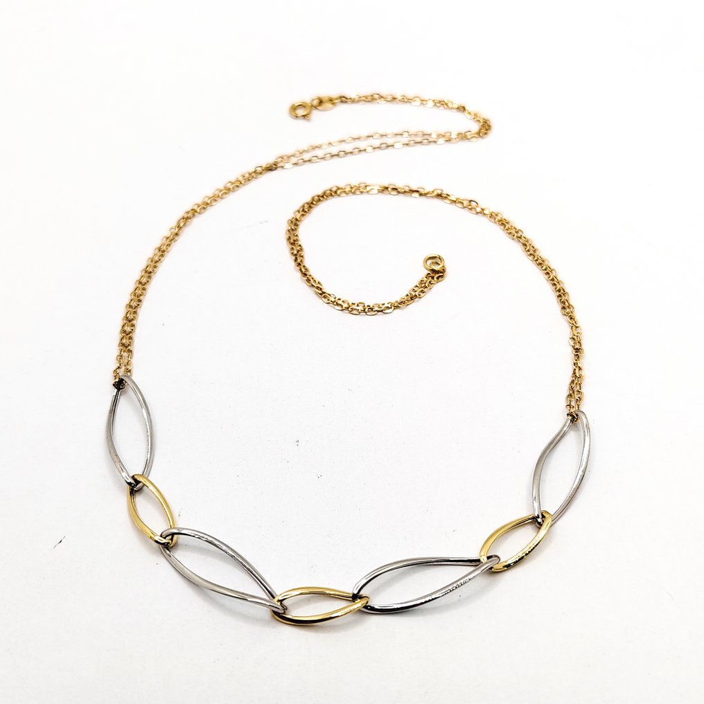 Halskjede - 18 karat Gull, Hvitt gull #2.1