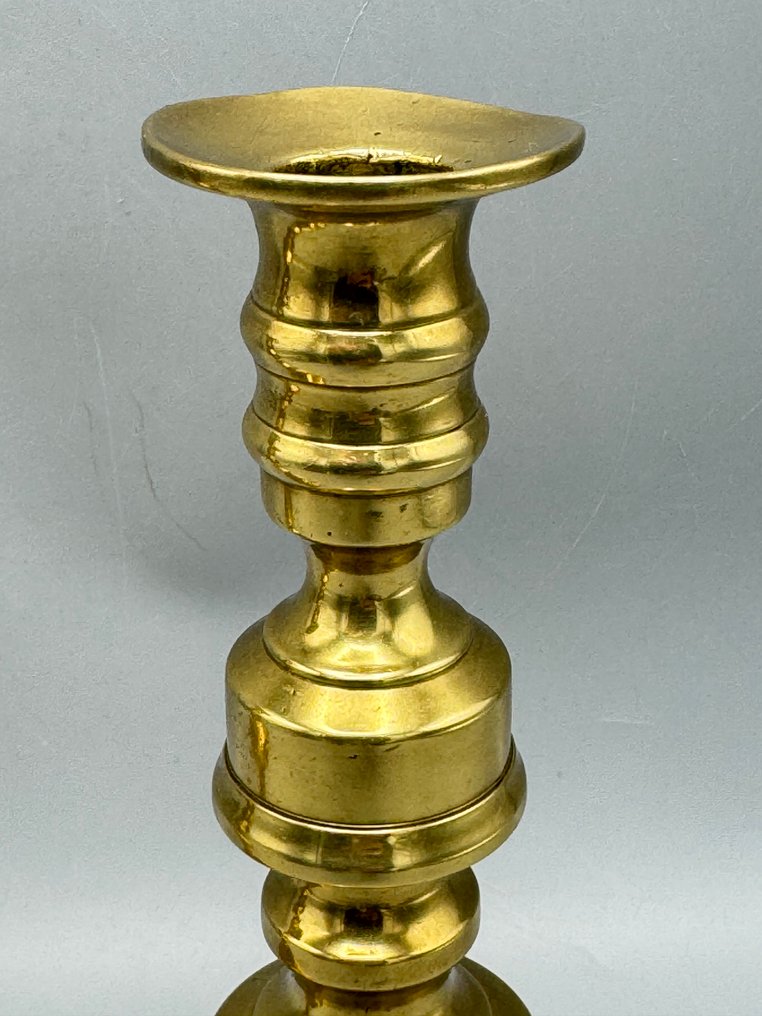 Prachtig paar Engelse messing kandelaren uit de jaren 30 - Kerzenhalter (2) - Messing #4.3