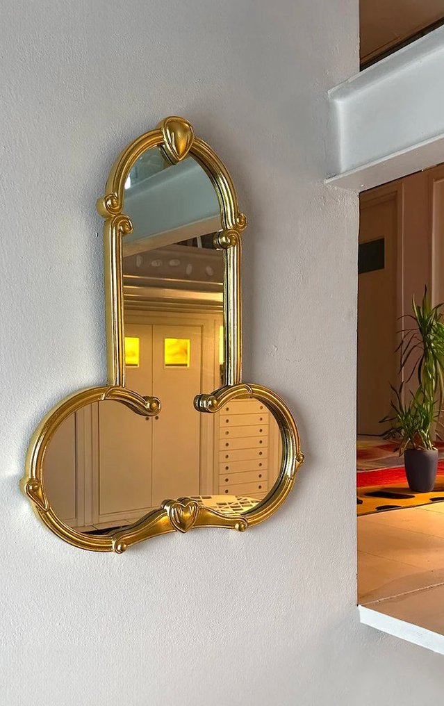 Seletti - Francesco Decio - Liberty Mirror - Man - Lustro  - Szkło, Mdf #1.0