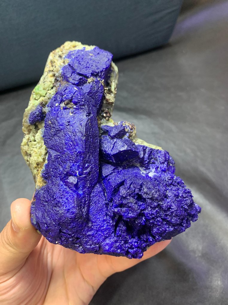 Aesthetic Rich Blue Lazurite Crystals With Pyrite Combine Specimen Specimen - Height: 13.2 cm - Width: 9.6 cm- 772 g - (1) #4.3