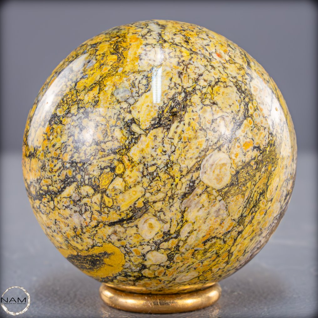 Természetes Bumblebee-achát golyóként nagyon ritka- 313.44 g #3.2