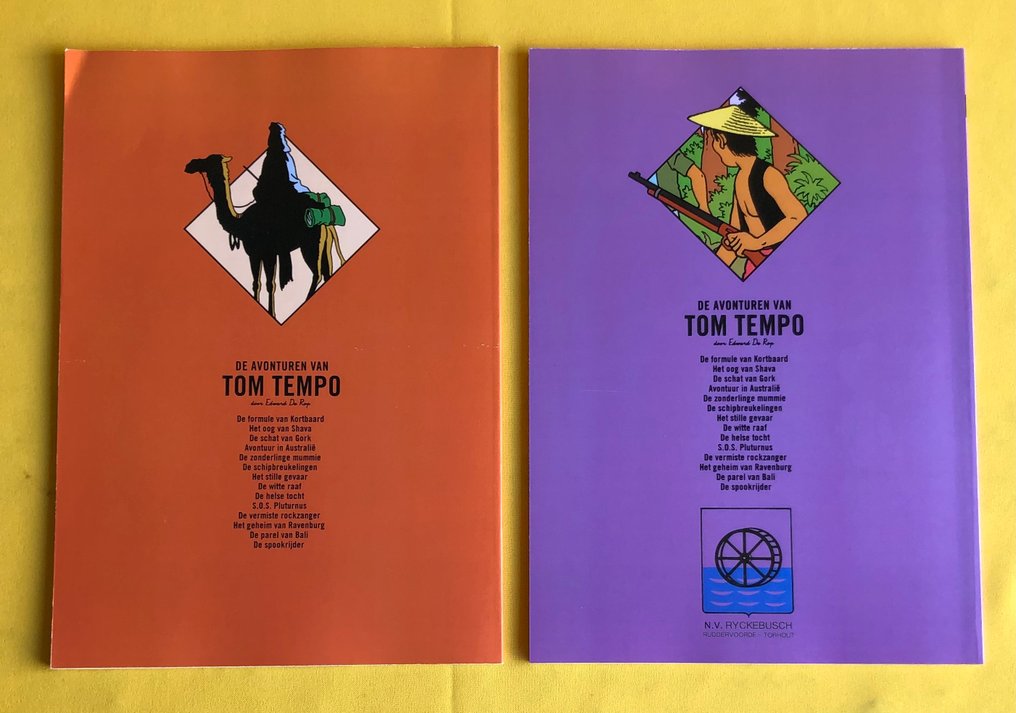 Tom Tempo 1 t/m 14 - Complete reeks Bonte uitgaves - 14 Album - Πρώτη έκδοση - 2020 #3.2