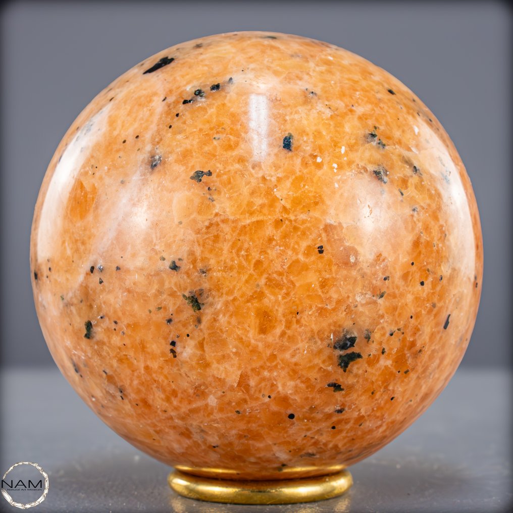 Υψηλής ποιότητας πορτοκαλί κάλιστη και πράσινο τουρμαλίνη Σφαίρα- 1565.55 g #2.1
