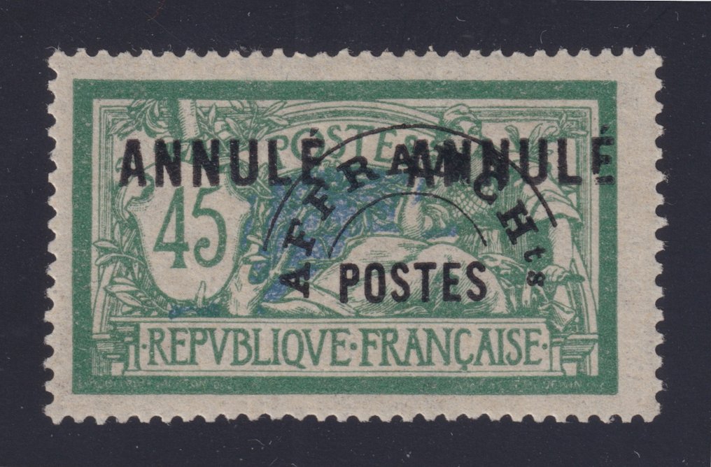 法国 1923 - 预装指令课程,编号 44-Ci 1,样品,全新**,签名 Calves,极佳 - Yvert #1.0