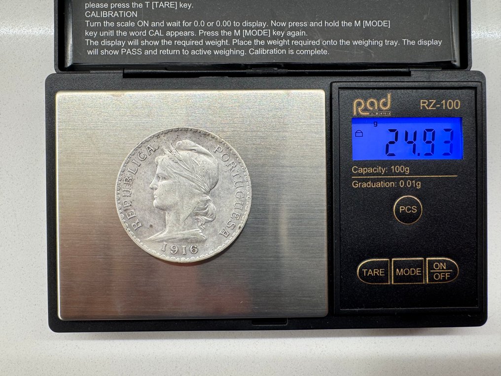 Portugal. Republic. 1 Escudo 1916 (No Reserve Price) #1.0