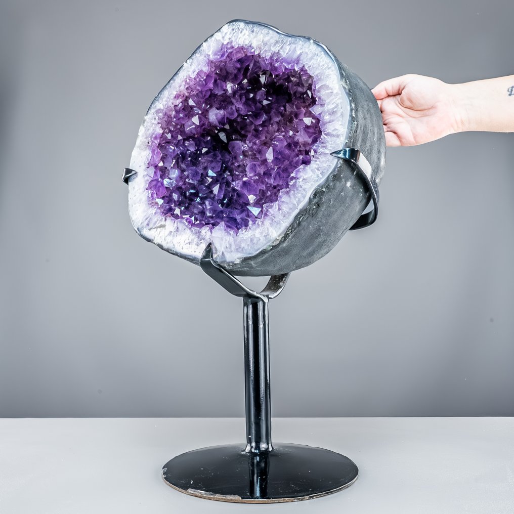 Αμέθυστος-Δρούζα σε βάση – Στρογγυλό σχήμα με έντονη χρωματική απόδοση και μαγευτική λάμψη Υψηλότερη ποιότητα- 21805.77 g #3.2