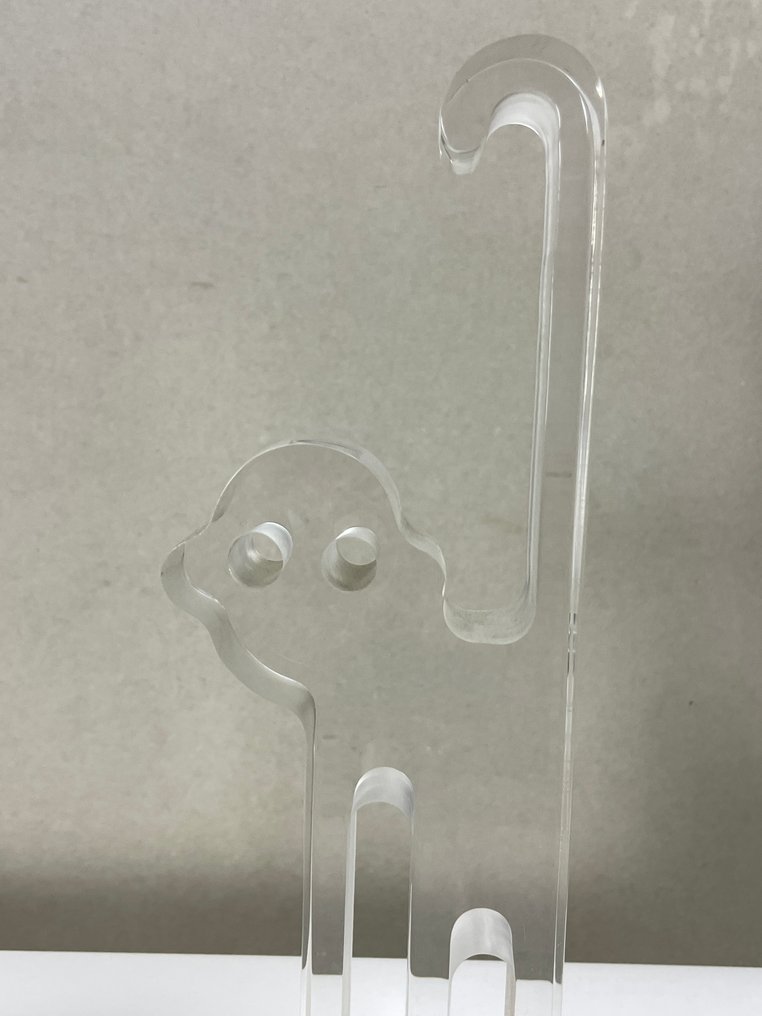 Guzzini - Silvio Russo - Γλυπτό, Scimmia - 26 cm - Πλεξιγκλάς - 1970 #4.3