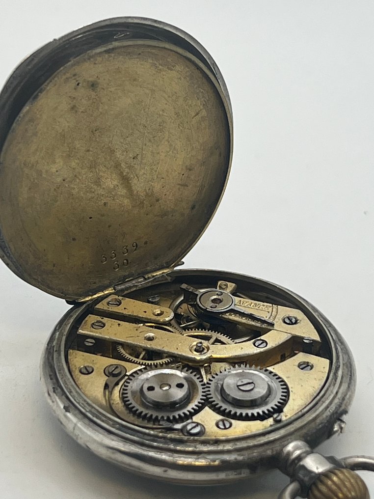 Cilindro Argento Tedesco . 8 Rubis . 1900 - 1850-1900 #4.3