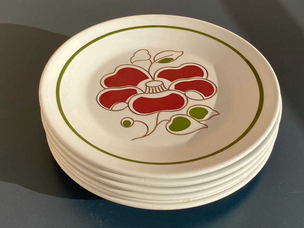 RICHARD GINORI - 6 人用成套餐具 (6) - 陶瓷 - 蒙多维花卉风格 #3.2