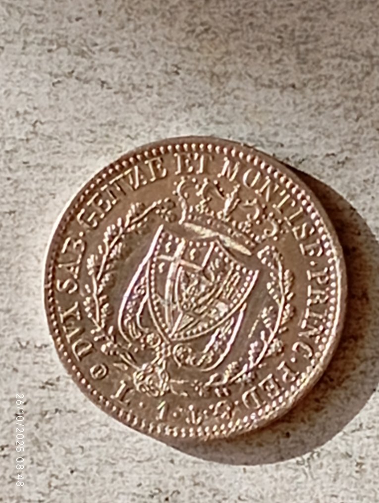 Ιταλία, Σαβοΐα Carlo Felice. 1 Lira 1827 Genova #1.0