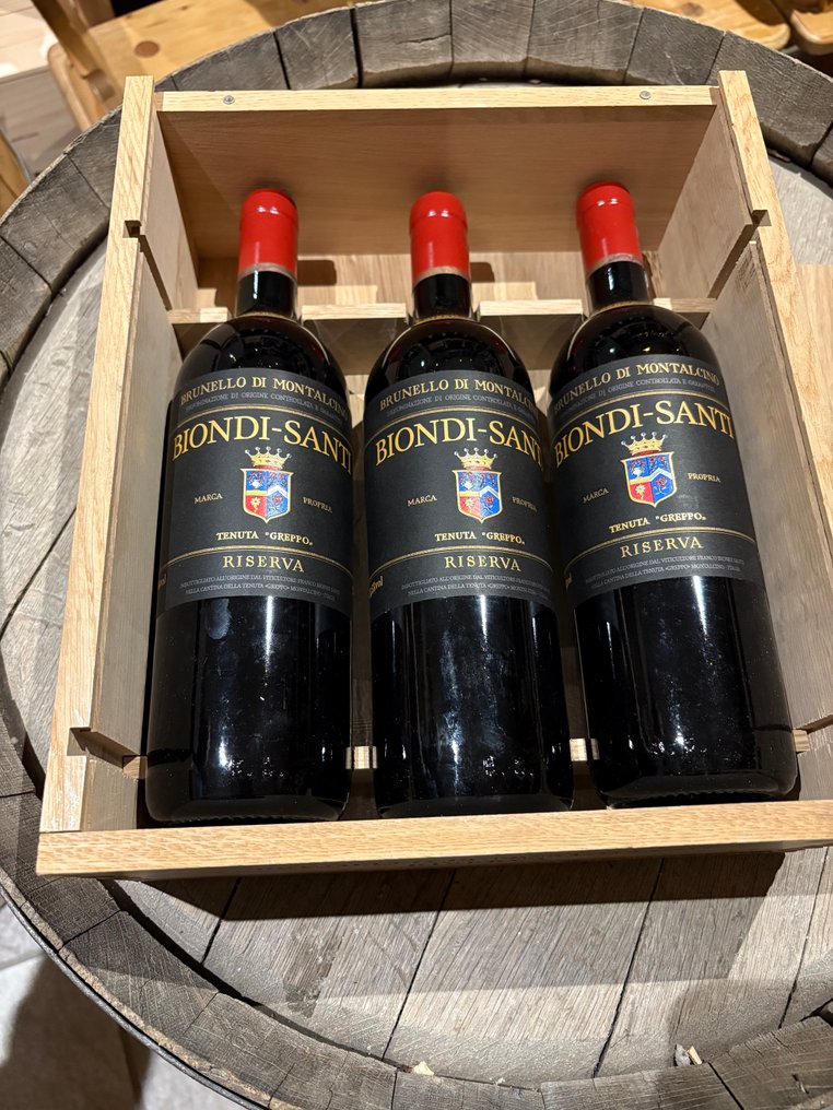 2006 Biondi Santi, Tenuta Greppo - 蒙达奇诺·布鲁奈罗 Riserva - 3 Bottles (0.75L) #1.0