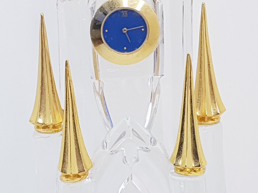 Relógio de lareira com figura - Franklin Mint/Disney Crystal Cinderella Castle Clock “Midnight Enchantment” - Cristal - 1990-2000 #4.3