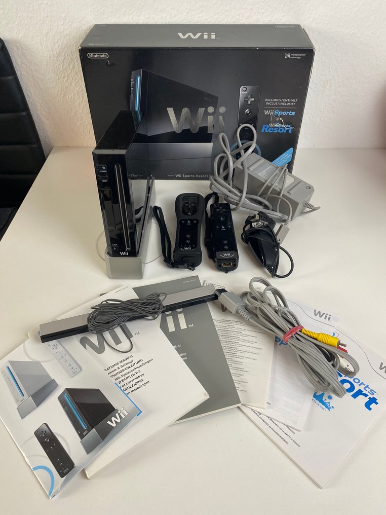 Nintendo - Wii - Black Edition – Complete with accessories + 7 games – Original packaging - 视频游戏机+游戏 - 带原装盒 #1.0