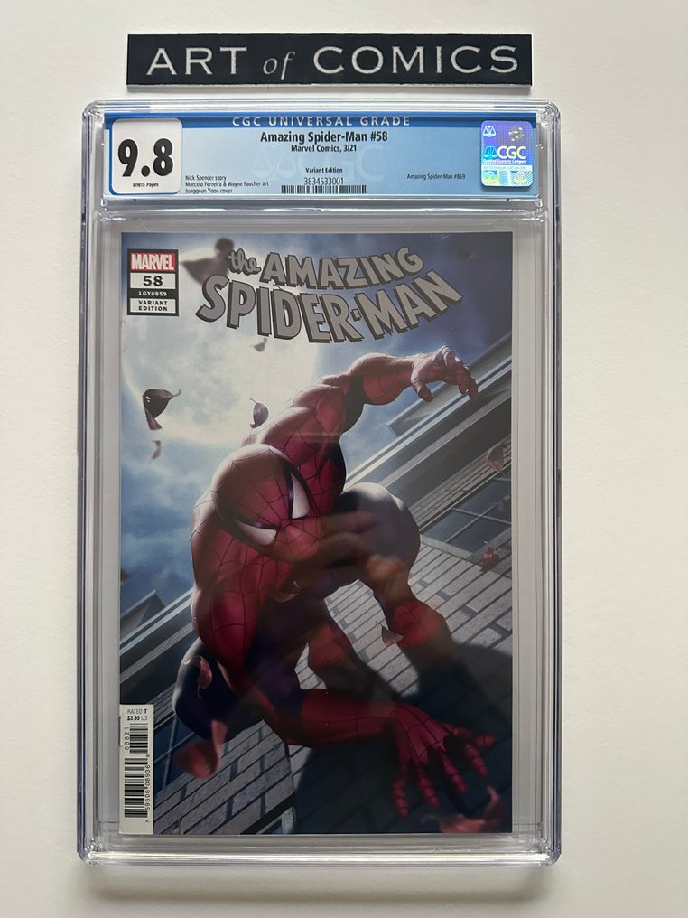 The Amazing Spider-Man (Vol. 5) #58 - Yoon Variant Cover - CGC 9.8 - 1 Graded comic - First edition - 2021 #1.0