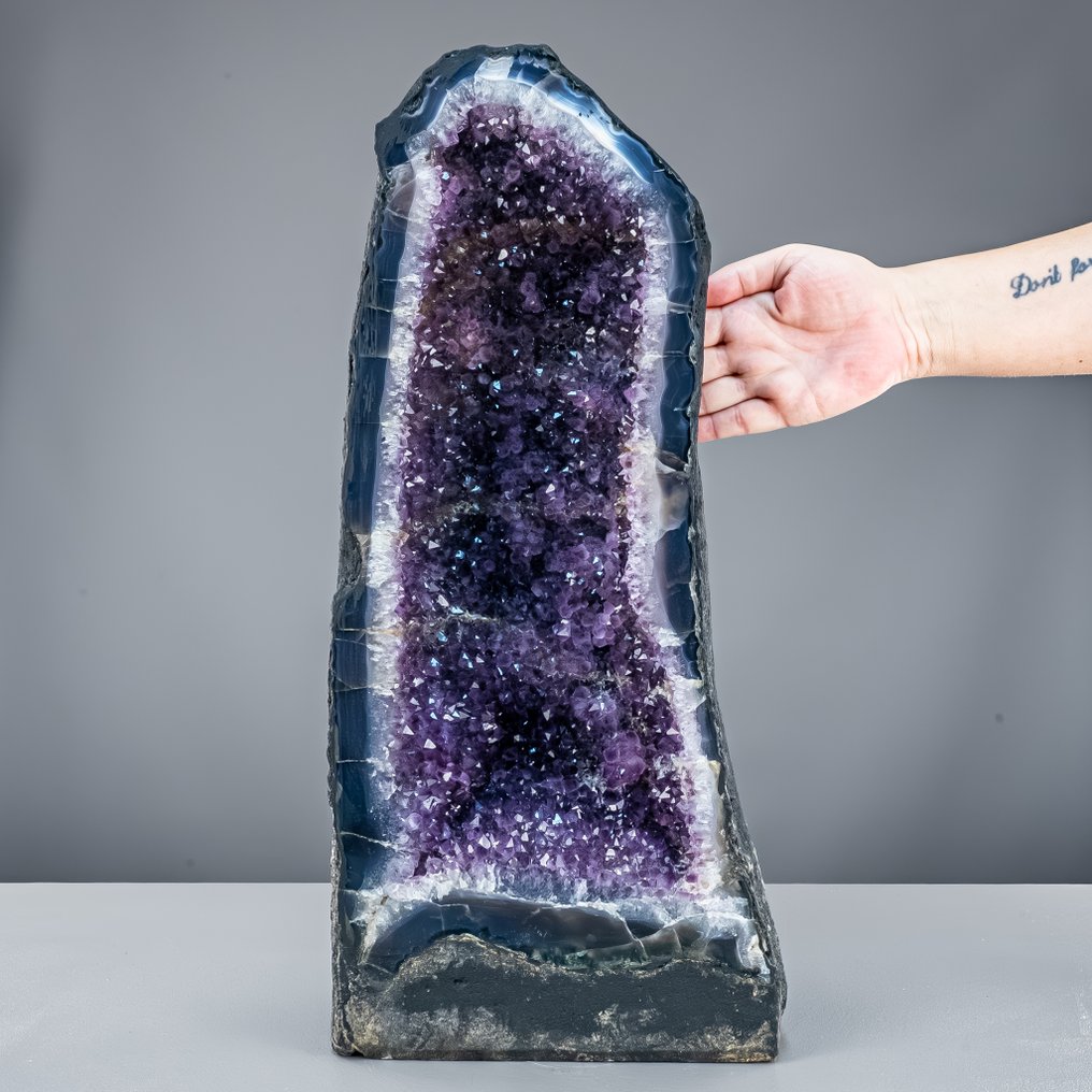 Amethyst-Druse – Majestic crystal cave full of depth and shine highest quality- 18741.22 g #2.1