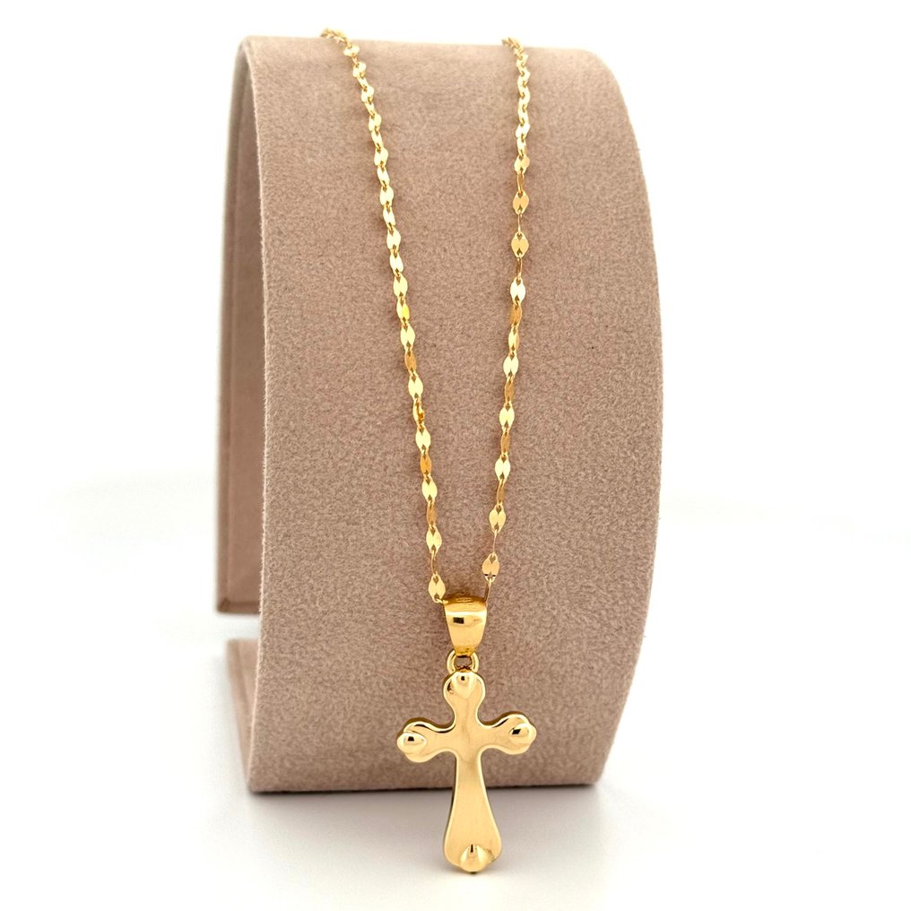 Nincs minimálár - Handmade - Nyaklánc - 2.6 g - 18 kt. Sárga arany #1.0