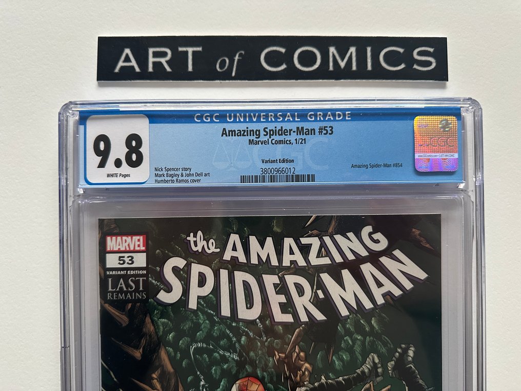 The Amazing Spider-Man (Vol. 5) #53 - Ramos Variant Cover - CGC 9.8 - 1 Graded comic - First edition - 2021 #2.1