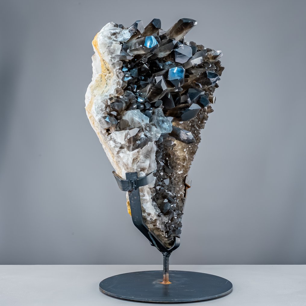 Smoky quartz cluster on stand – powerful earth energy in majestic form. Crystals on Stand- 35522.15 g #4.3