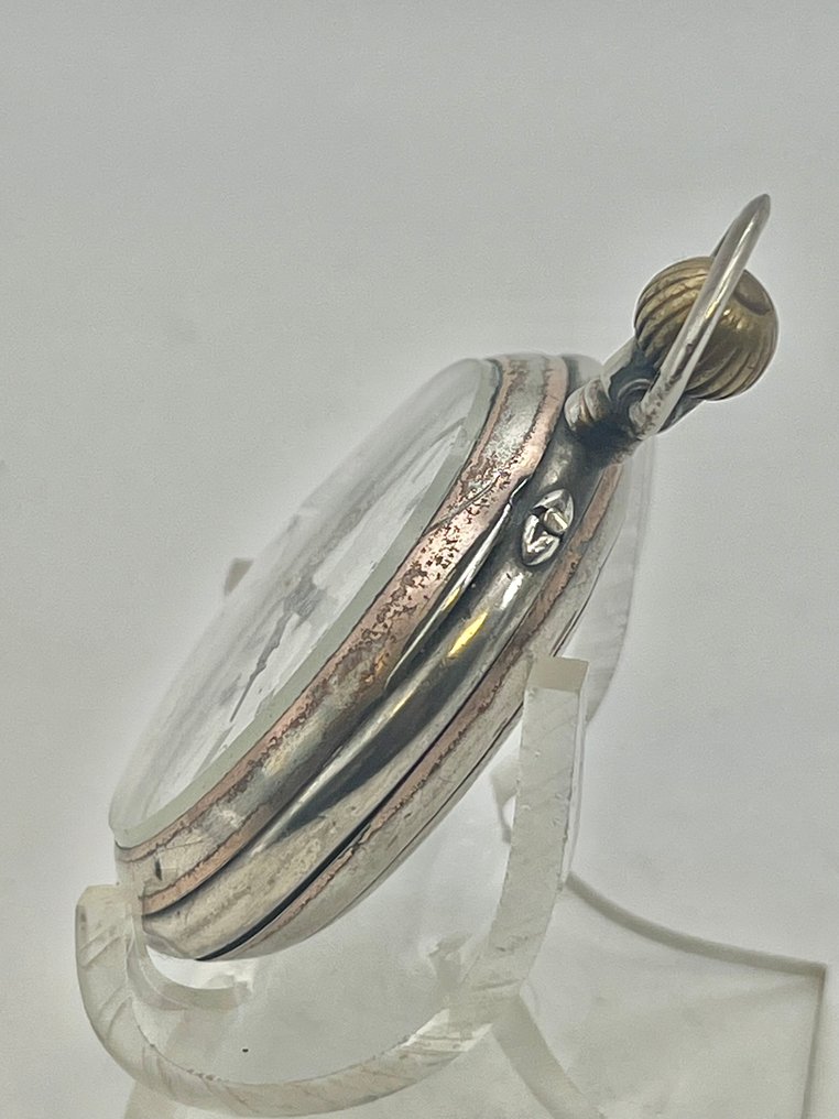 Cilindro Argento Tedesco . 8 Rubis . 1900 - 1850-1900 #1.0