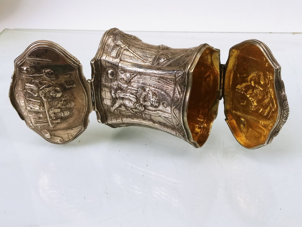 Hanau - Scatoletta per tabacco da fiuto - .800 argento - Tabakierka Hanau Srebro #1.0