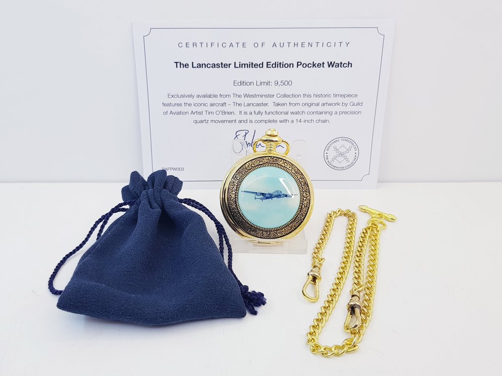 Westminster Collection ''Lancaster '' gold plated with chain and poach - 1980-1989 #1.0