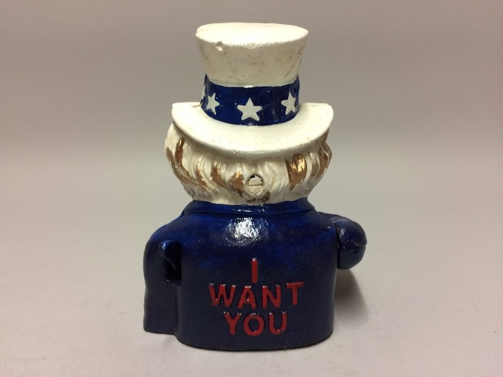 Säästölipas - Valurautainen Uncle Sam -säästöpossu #1.0