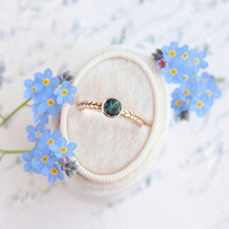 Zonder Minimumprijs - Verlovingsring Zilver - 1.20ct. tw. Topaas - Natuurlijke Topaas Ring #4.3