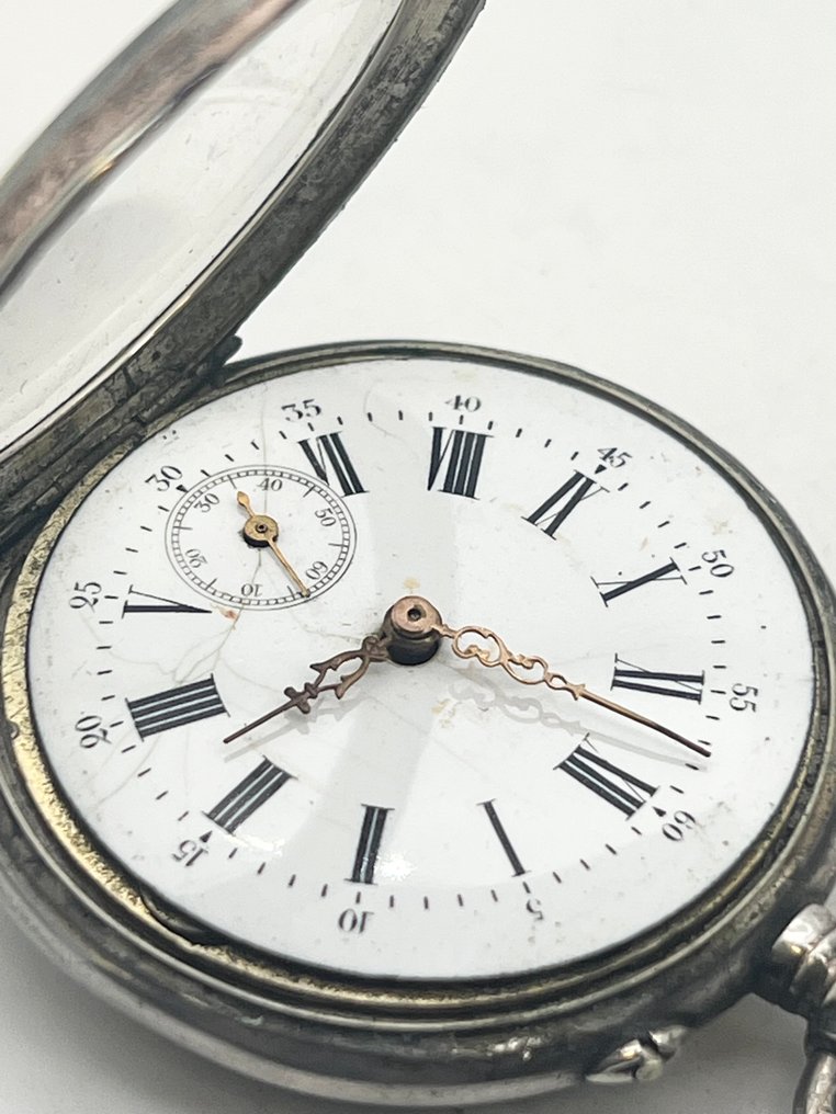 Cilindro Argento Tedesco . 8 Rubis . 1900 - 1850-1900 #2.1