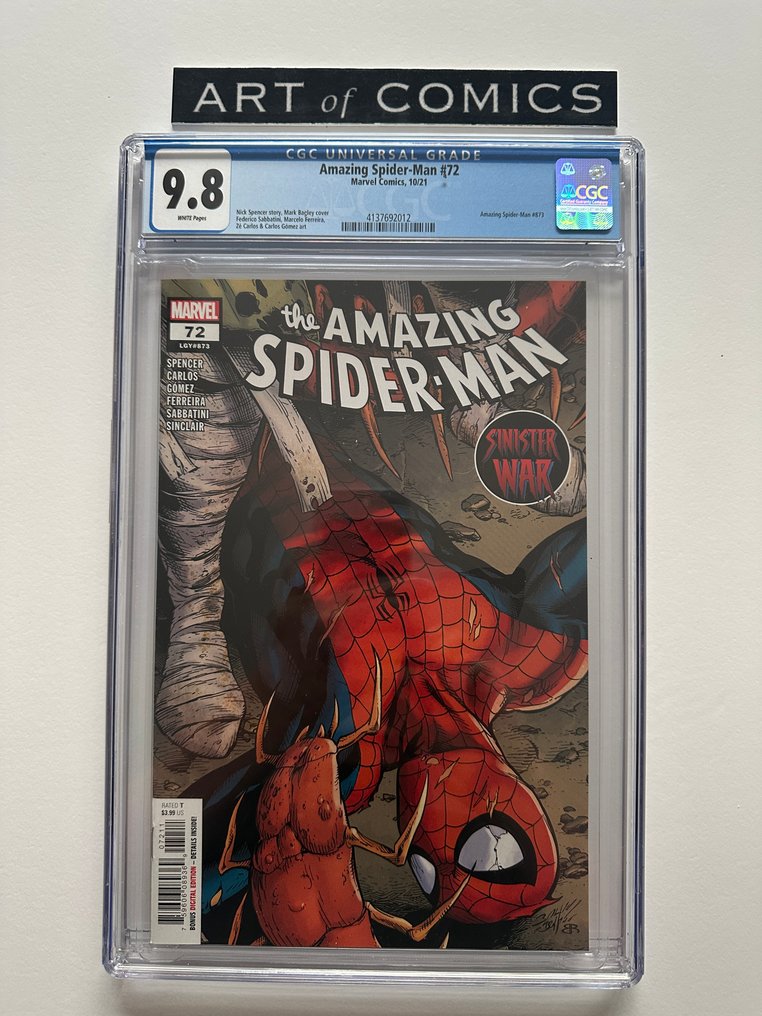 The Amazing Spider-Man (Vol. 5) #72 - CGC 9.8 - 1 Graded comic - First edition - 2021 #1.0