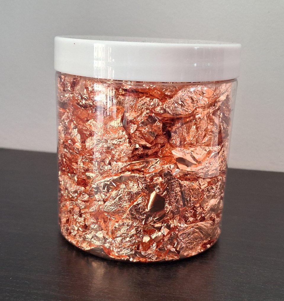 Φύλλα ροζ χρυσού σε κουτί. 10 γραμμάρια. - Ύψος: 0 cm - Πλάτος: 0 cm- 10 g - (1) #2.1