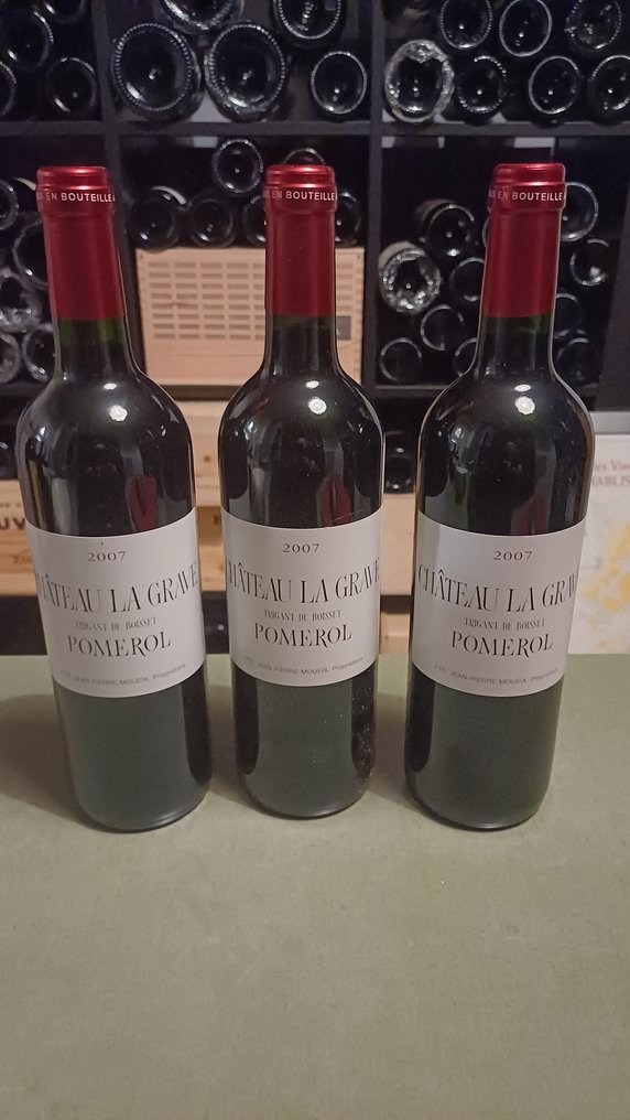 2007 Chateau La Grave a Pomerol Trigant de Boisset - Pomerol - 3 Bottles (0.75L) #1.0
