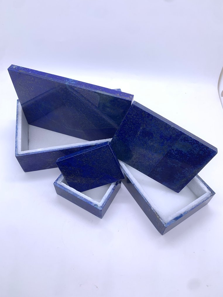 Φυσικό κουτί κοσμημάτων από Lapis Lazuli – χειροποίητο από Badakhshan, Αφγανιστάν - 1.200g - (3) κουτί κοσμημάτων- 1200 g - (3) #4.3