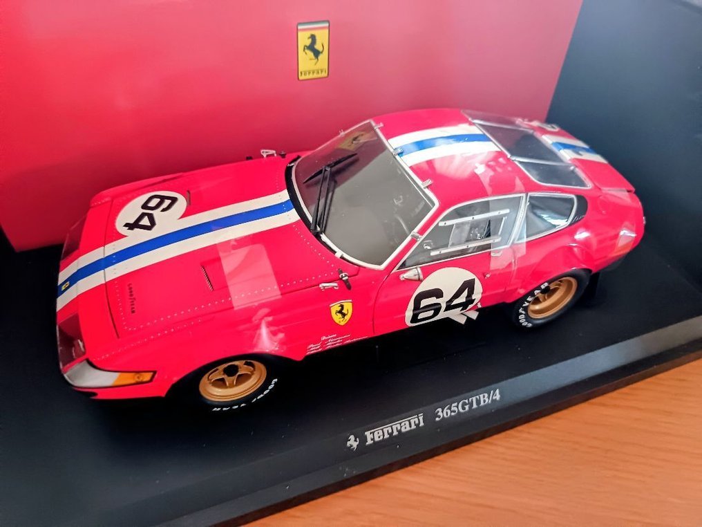 Kyosho 1:18 - Miniatura de carro - Ferrari 275 GTB N.A.R.T 24 H.DAYTONA 1977 1/18 Paul Newman- Mint Minter #1.0