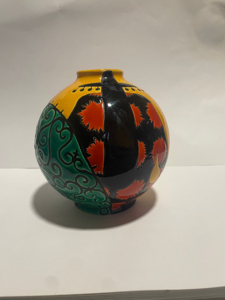 Émaux de Longwy - Wazon z pojedynczymi kwiatami - Ceramika - Séville réf 170035 #3.2