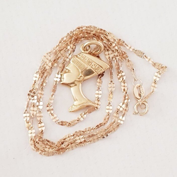 Collier avec pendentif - 14 carats Or jaune #1.0