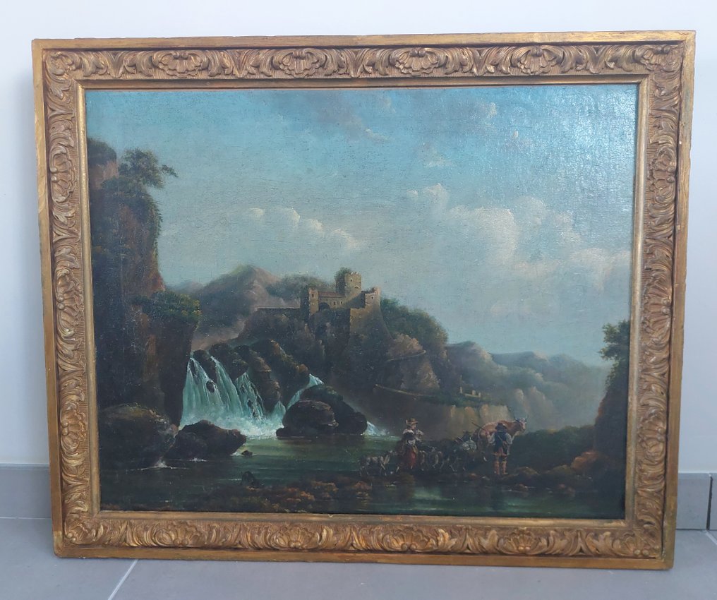 Ecole Française du XIXe Siècle - Vue animée du chateau #2.1