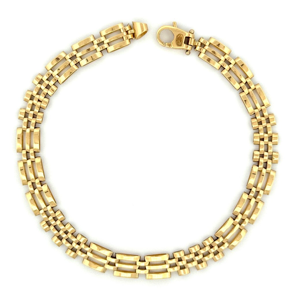 Handmade - 手镯 - 9.1 g - 18K包金 黄金 #3.2