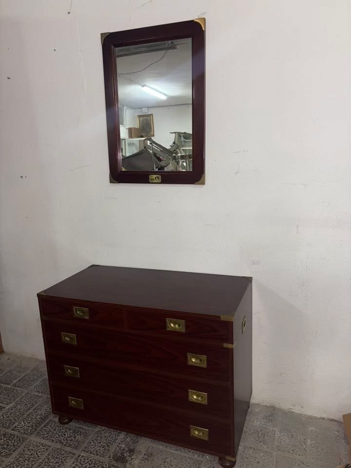 抽屜櫃 (2) - 木 - 海事维多利亚风格的梳妆台和镜子 #1.0