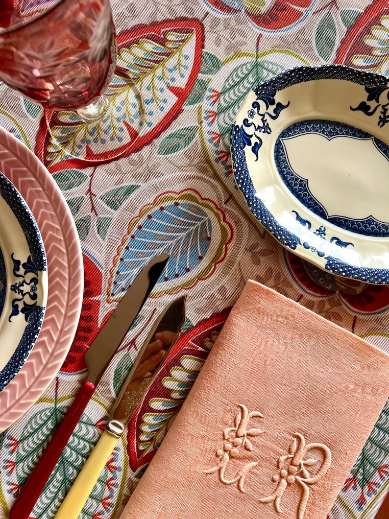 Colorful vegetation-themed tablecloth for large tables. - Tablecloth - 270 cm - 180 cm #3.2