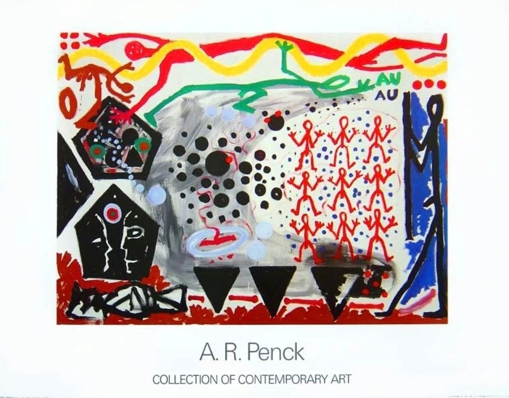 A.R. Penck - “Ereignis in N.Y. 2, 1983”. #1.0