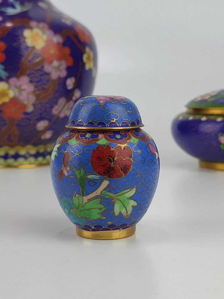 花瓶 - Cloisonne - 中國 - Cloisonne 艺术品 (沒有保留價) #3.2