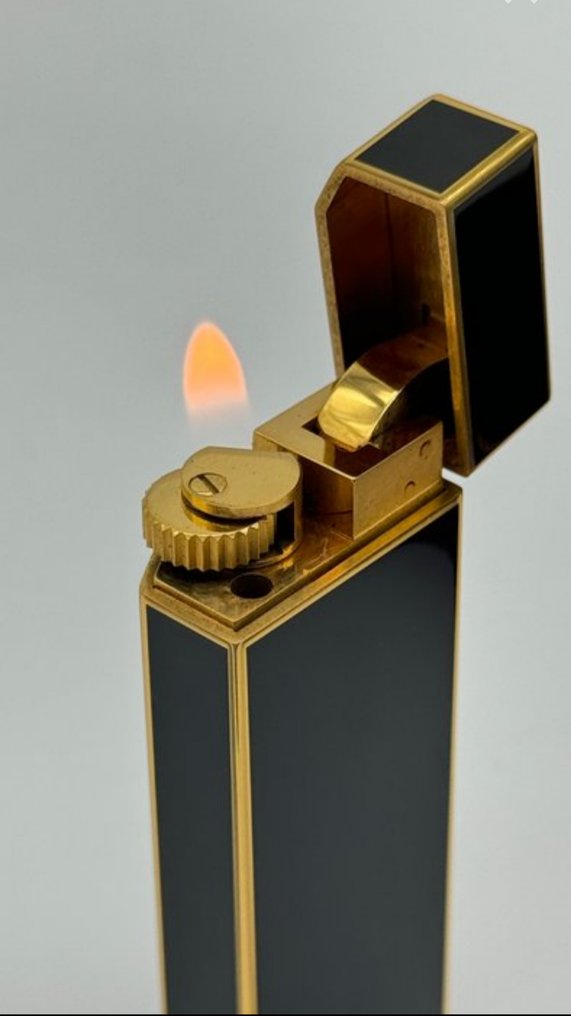 Cartier - Rechteckig Schwarz mit CC-Logo - 袖珍打火機 - 鍍金, 瑪瑙 #2.1