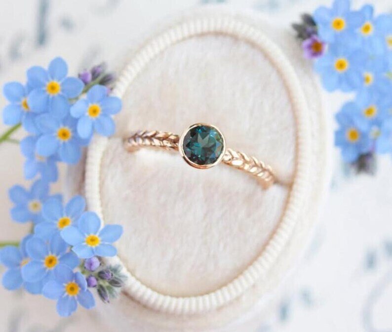 Zonder Minimumprijs - Verlovingsring Zilver - 1.20ct. tw. Topaas - Natuurlijke Topaas Ring #2.1